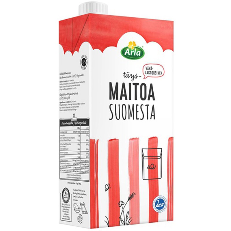 Vähälaktoosinen Täysmaito - 22% alennus