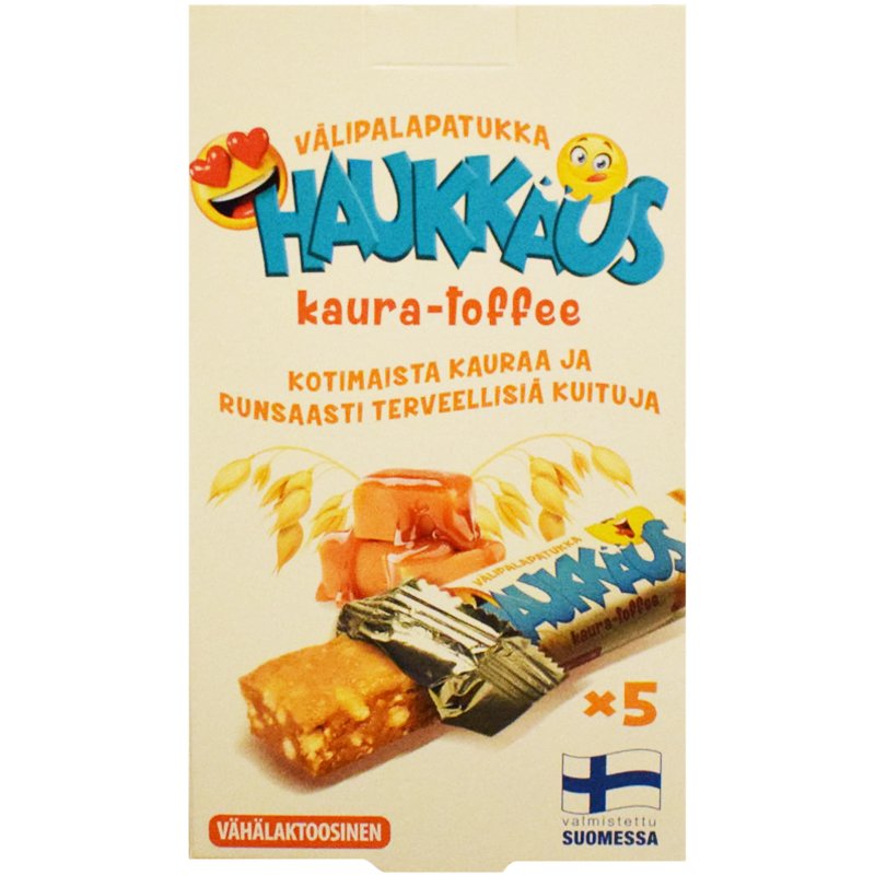Välipalapatukat Kaura & Toffee - 66% alennus