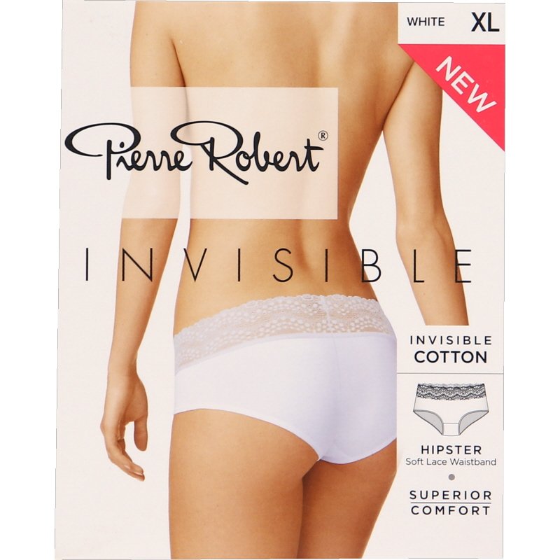 Invisible Hipster Lace Alushousut Valkoinen Koko XL - 77% alennus