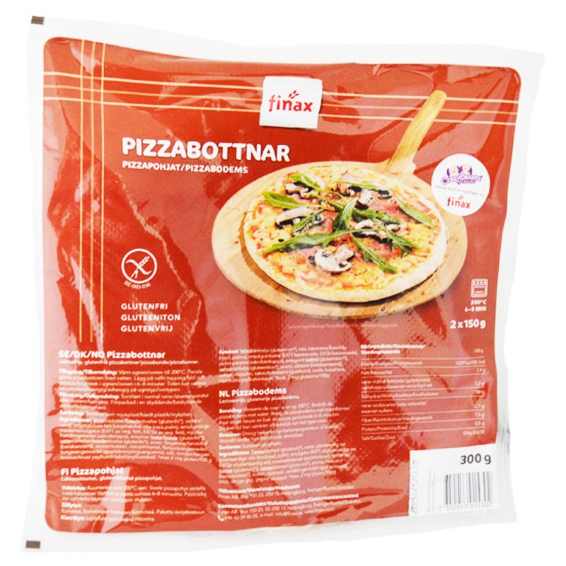 Pizzapohjat 2 x 150 g - 84% alennus