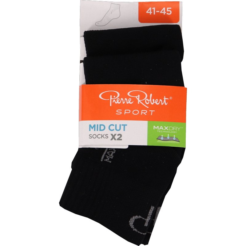 Mustat Urheilusukat mid cut 41-45 - 67% alennus