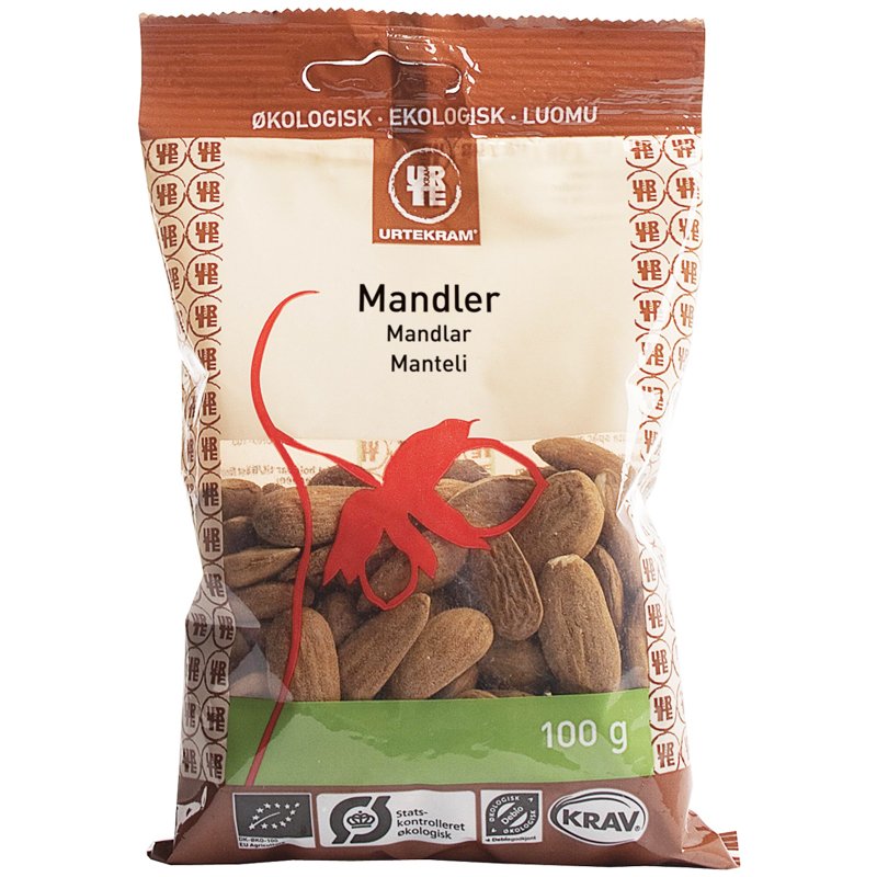 Luomu Mantelit 100g - 66% alennus