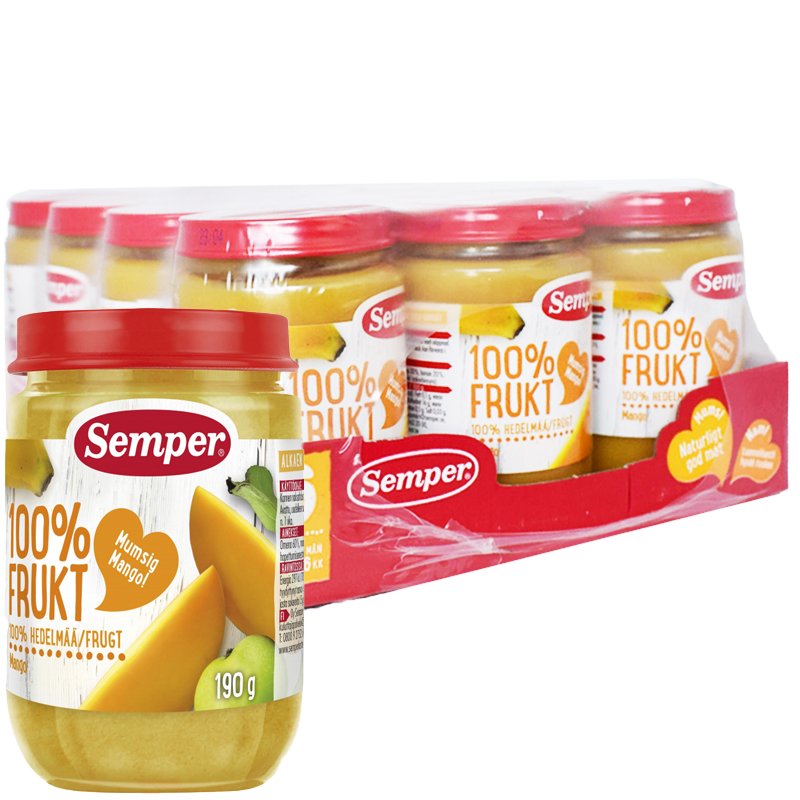 Laatikollinen Lastenruokaa "Mango" 12 x 190g - -27% alennus