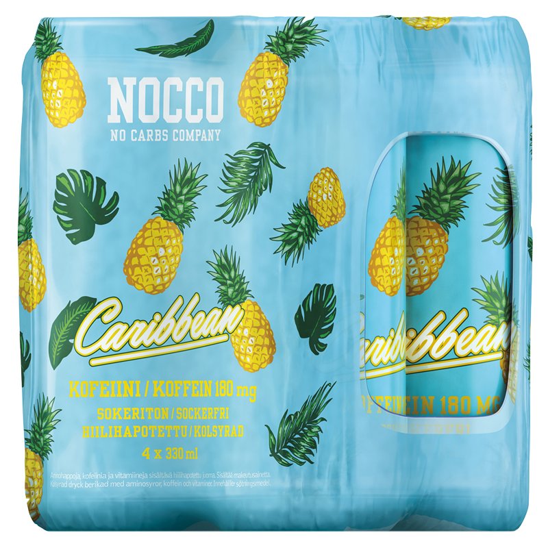 NOCCO Caribbean Energiajuomat 4kpl - 22% alennus