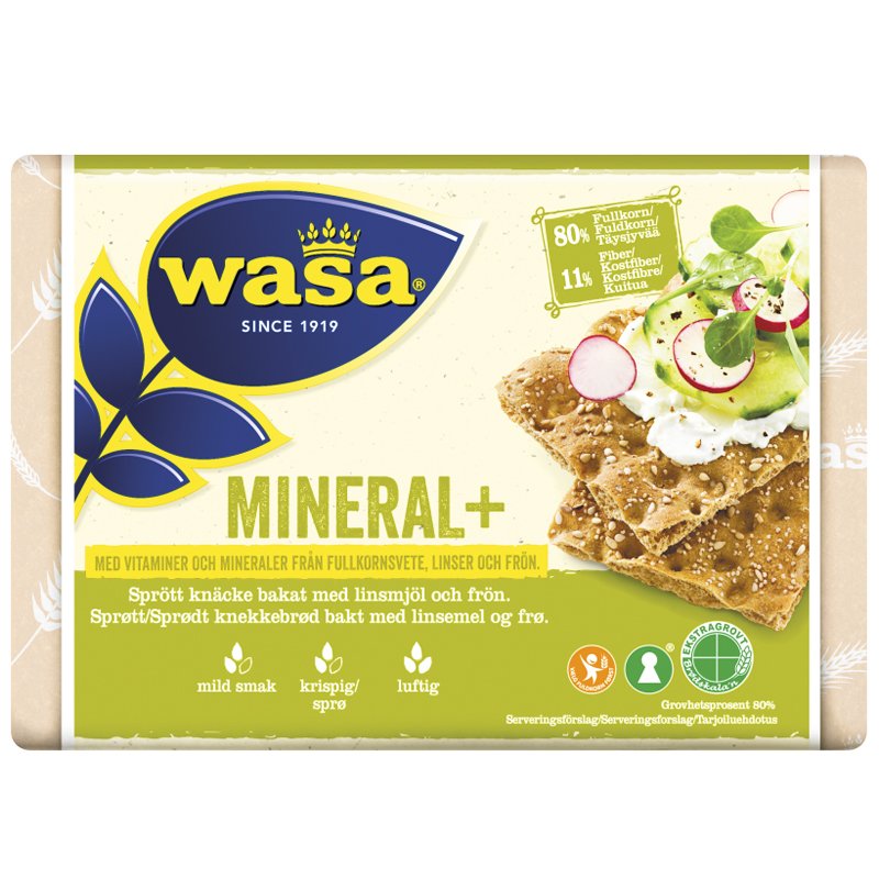 Näkkileipä "Mineral+" 200g - 23% alennus