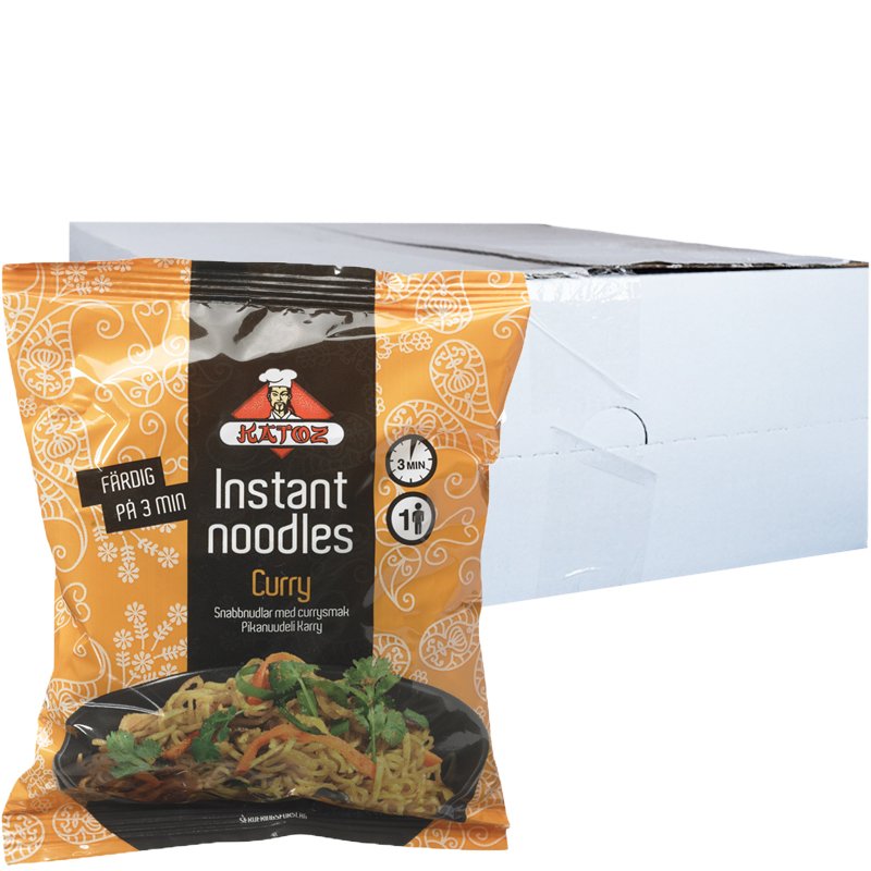Laatikollinen Pikanuudeleita "Curry" 85g - 25% alennus