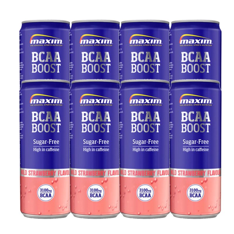 Urheilujuomat BCAA Boost Mansikka 8kpl - 28% alennus