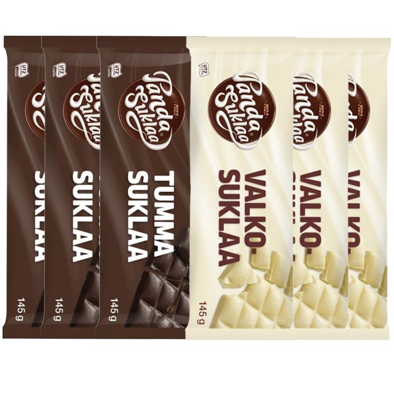 Panda Suklaalevyt 6kpl - 30% alennus
