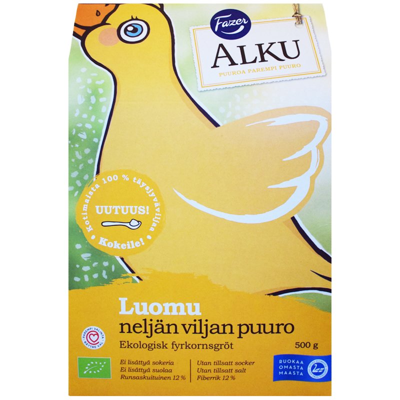 Luomu Neljän Viljan Puuro - 20% alennus