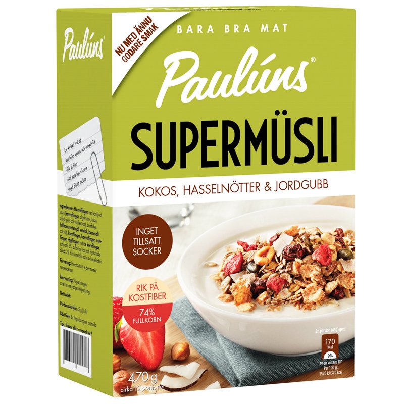 Mysli Kookos & Hasselpähkinä & Mansikka - 38% alennus