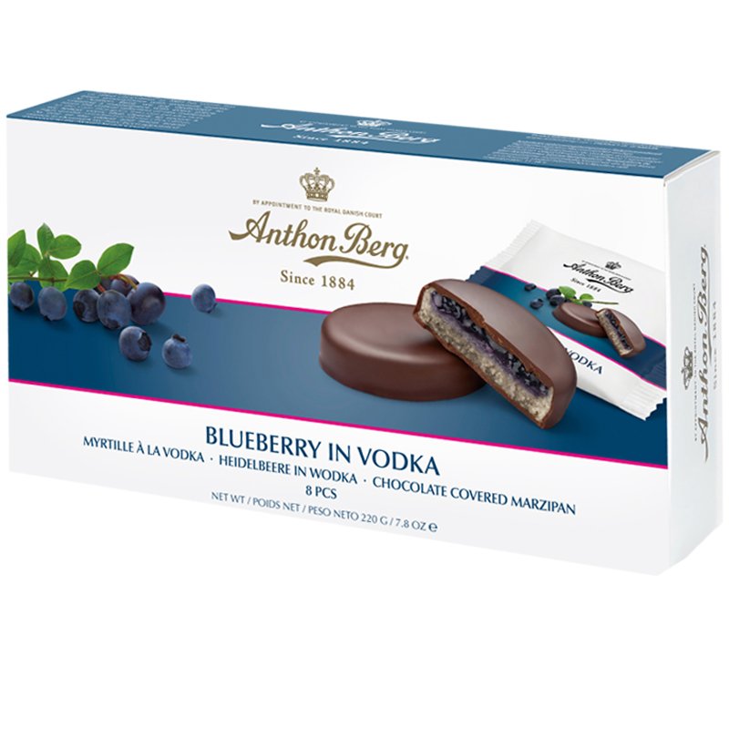Tumma Suklaa Mustikka, Marsipaani & Vodka - 38% alennus