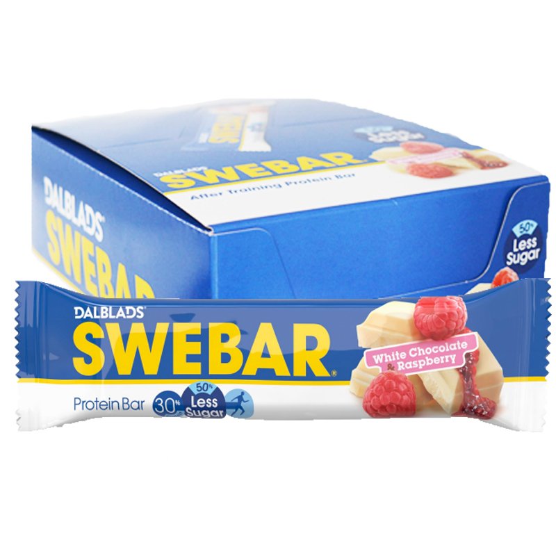 Laatikollinen proteiinipatukoita "White Chocolate & Raspberry" 20 x 50 g - 40% alennus