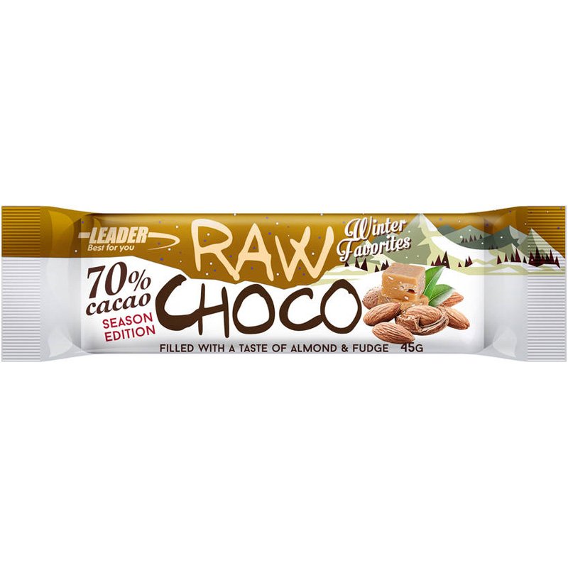 Raw Choco Almonds Fudge 45g - 90% alennus