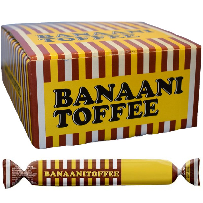 Banaanitoffee 100kpl - 66% alennus