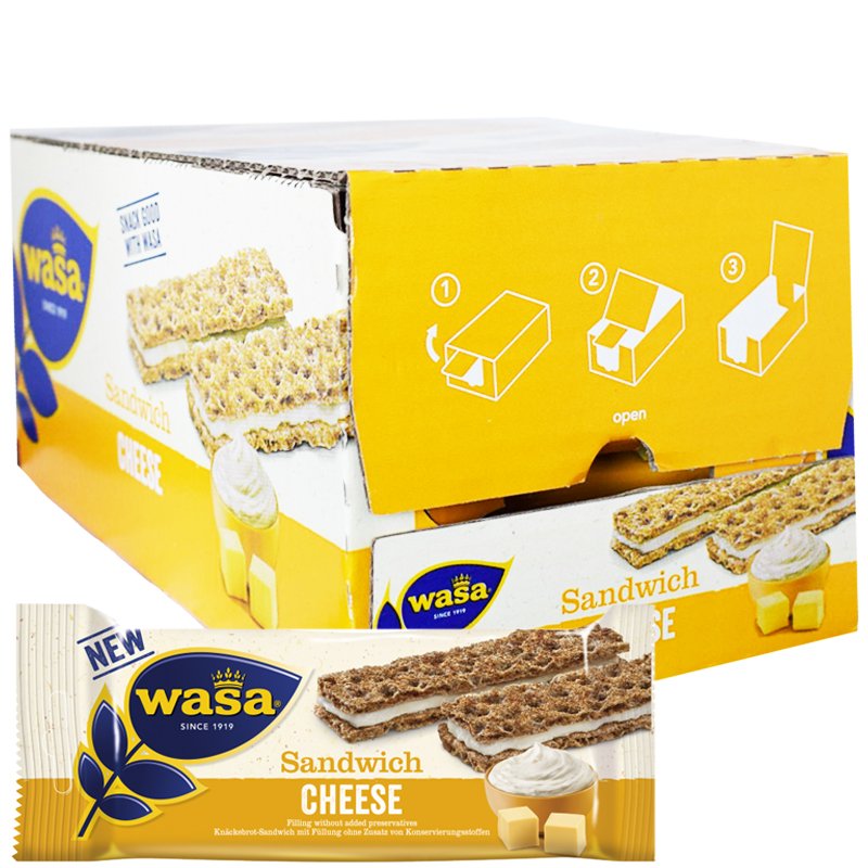 Kokonainen laatikollinen "Sandwich Cheese" 24x30g - 33% alennus