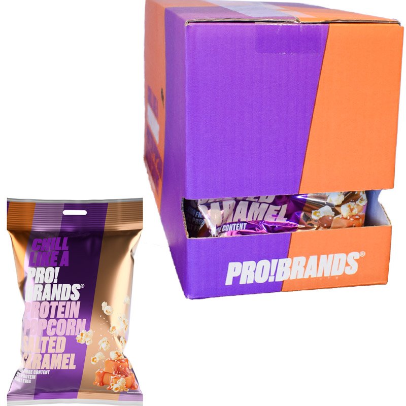 Proteiinipopcornit Salted Caramel 8kpl - 33% alennus