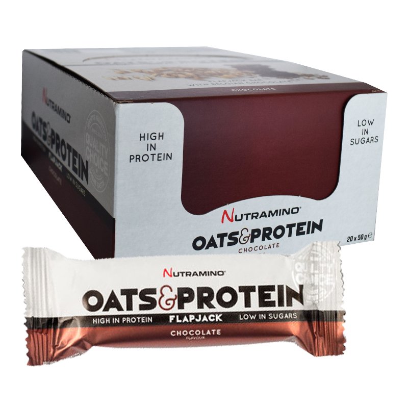 Laatikollinen Proteiinipatukoita "Flapjack Chocolate" 20 x 50g - 79% alennus