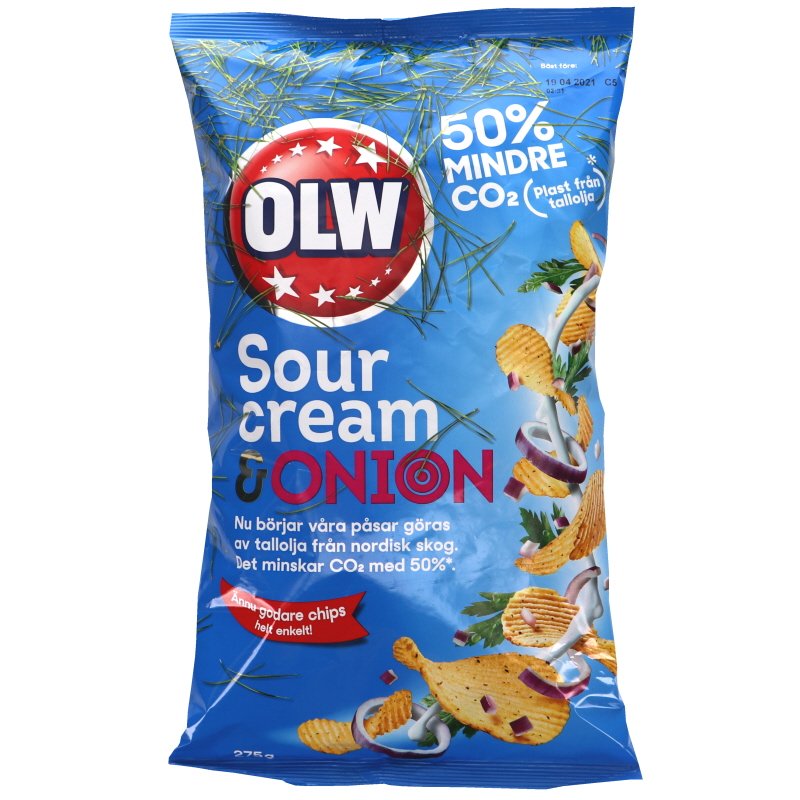 Sipsit Sourcream & Onion 275 g - 32% alennus