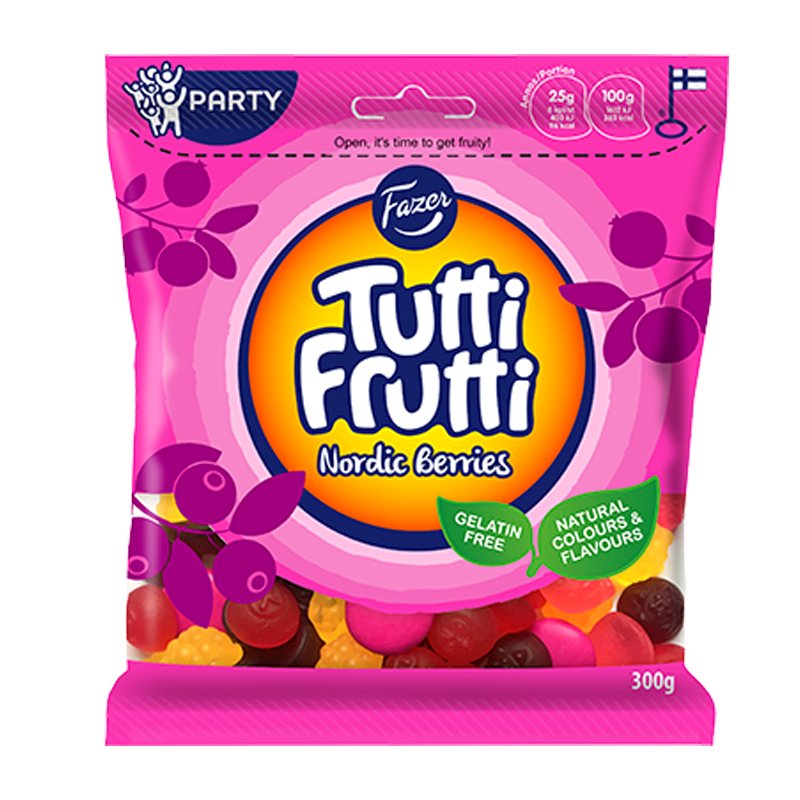 Hedelmäinen Makeispussi Nordic Berries - 20% alennus