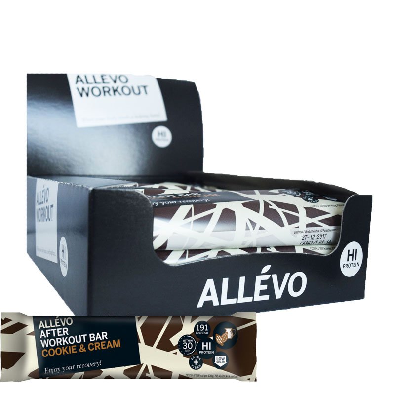 Laatikollinen proteiinipatukoita "Cookie & Cream" 12x60g - 55% alennus