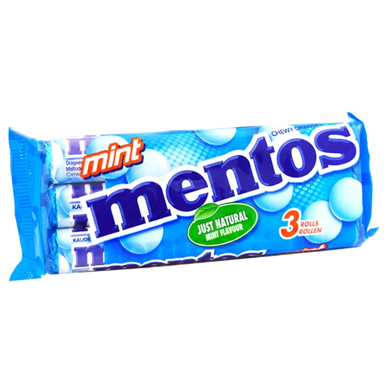 Mentos "Mint" 3 x 38 g - 52% alennus