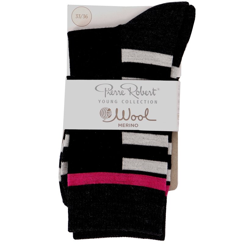 Merinovillasukat Charcoal 33-36 - 88% alennus