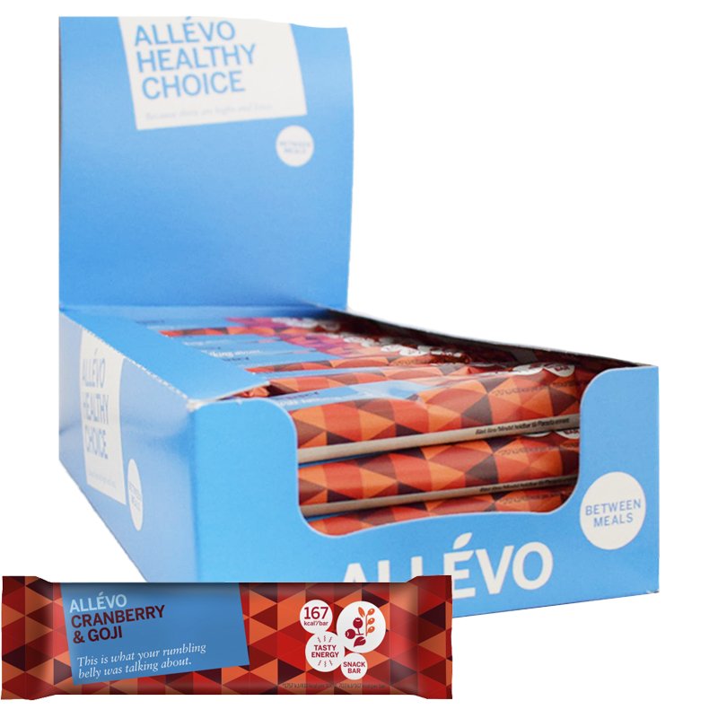 Välipalapatukat Cranberry & Goji 24kpl - 59% alennus