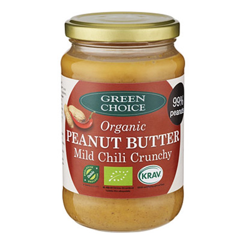 Luomu Maapähkinävoi "Chili Crunchy" 350g - 25% alennus