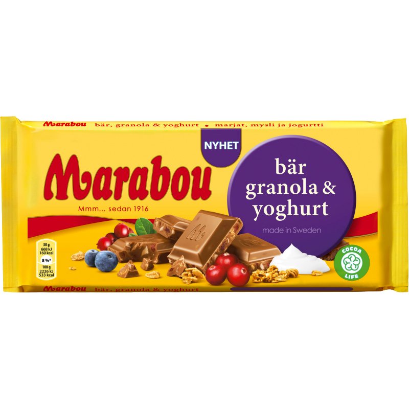 Suklaakakku, Marja, Granola & Jugurtti 200g - 57% alennus