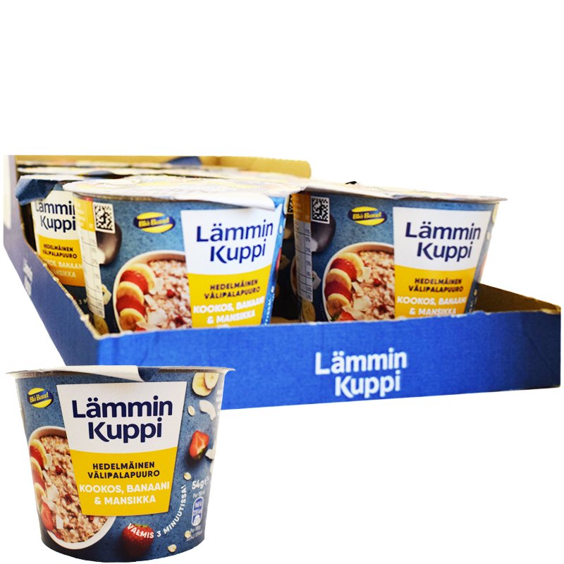 Laatikollinen Välipalapuuroa 8 x 54g - 28% alennus