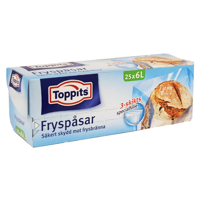 Pakastepussit 25 x 6L - 22% alennus