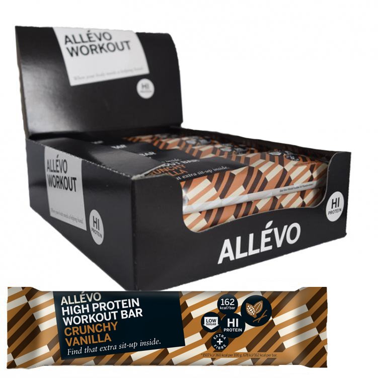 Laatikollinen "Crunchy Vanilla" Proteiinipatukoita 12 x 65g - 40% alennus