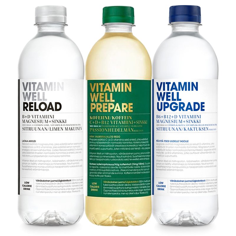 Vitamiinijuomat 3 x 500ml - 58% alennus