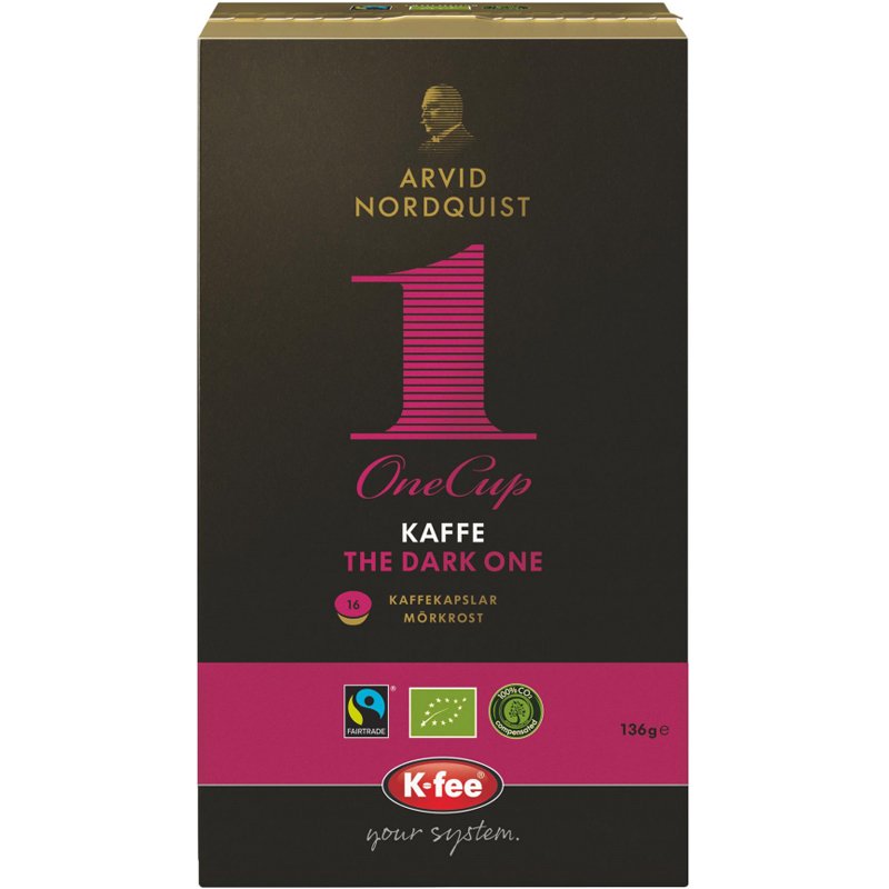 Kahvikapselit "The Dark One" 16 kpl - 33% alennus