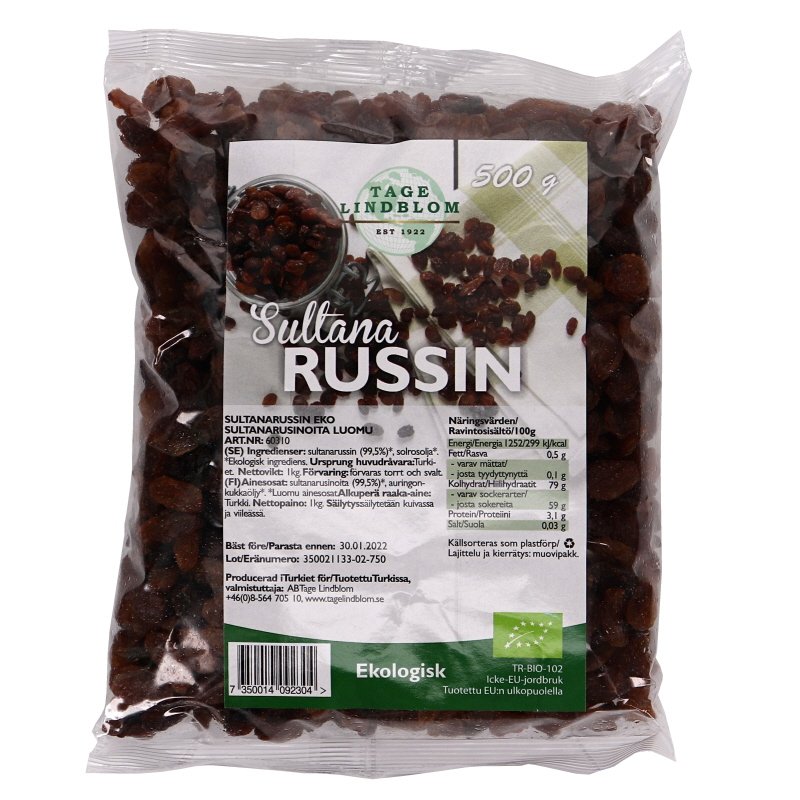 Luomu Rusinoita - 15% alennus