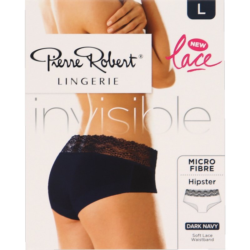 Invisible Micro Hipster Navy Lace Alushousut Koko L - 77% alennus