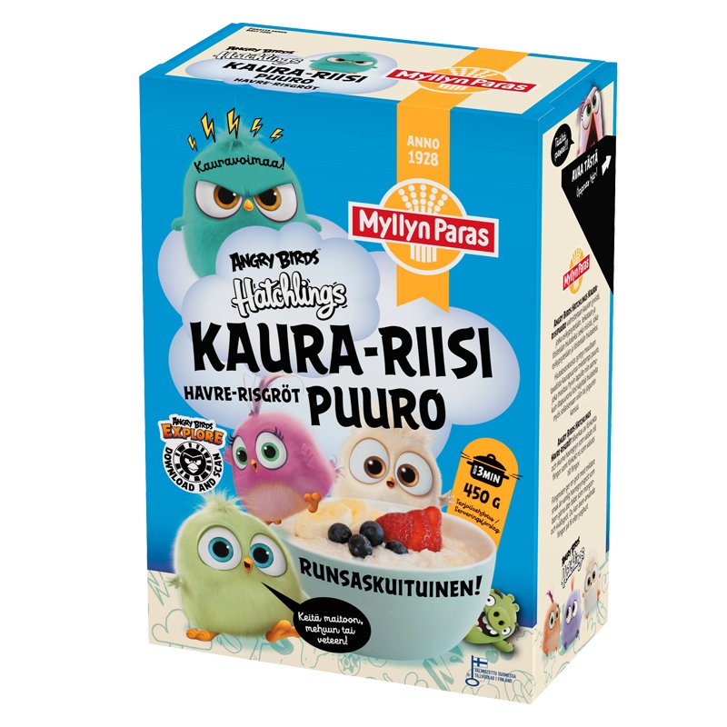 Angry Birds Kaura-riisipuuro - 31% alennus