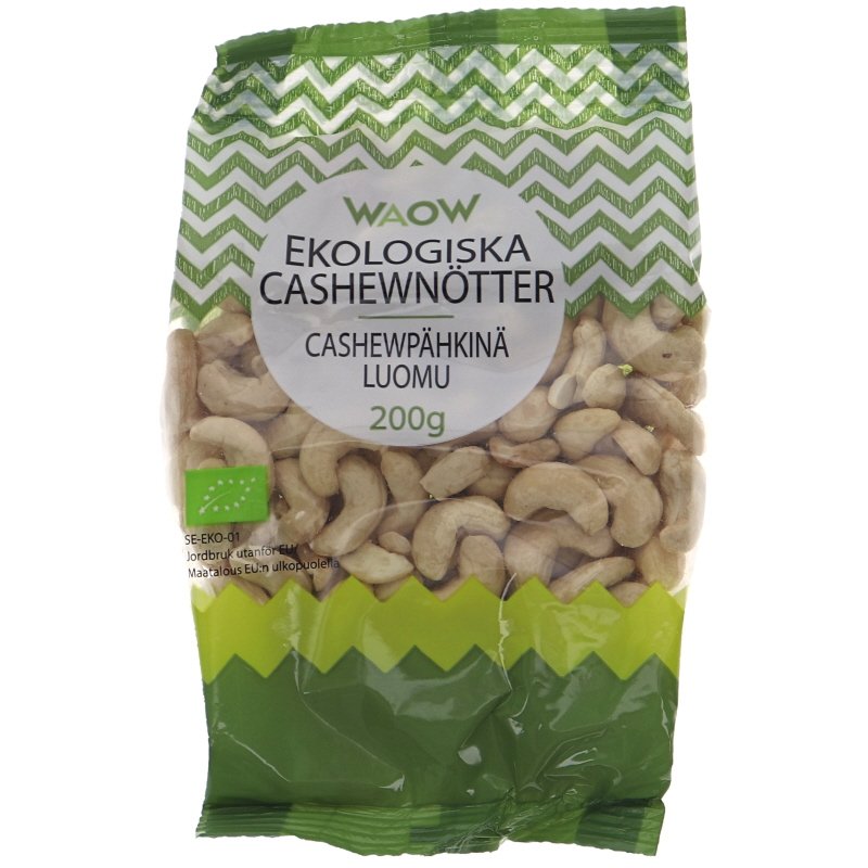 Luomu Cashewpähkinät - 55% alennus